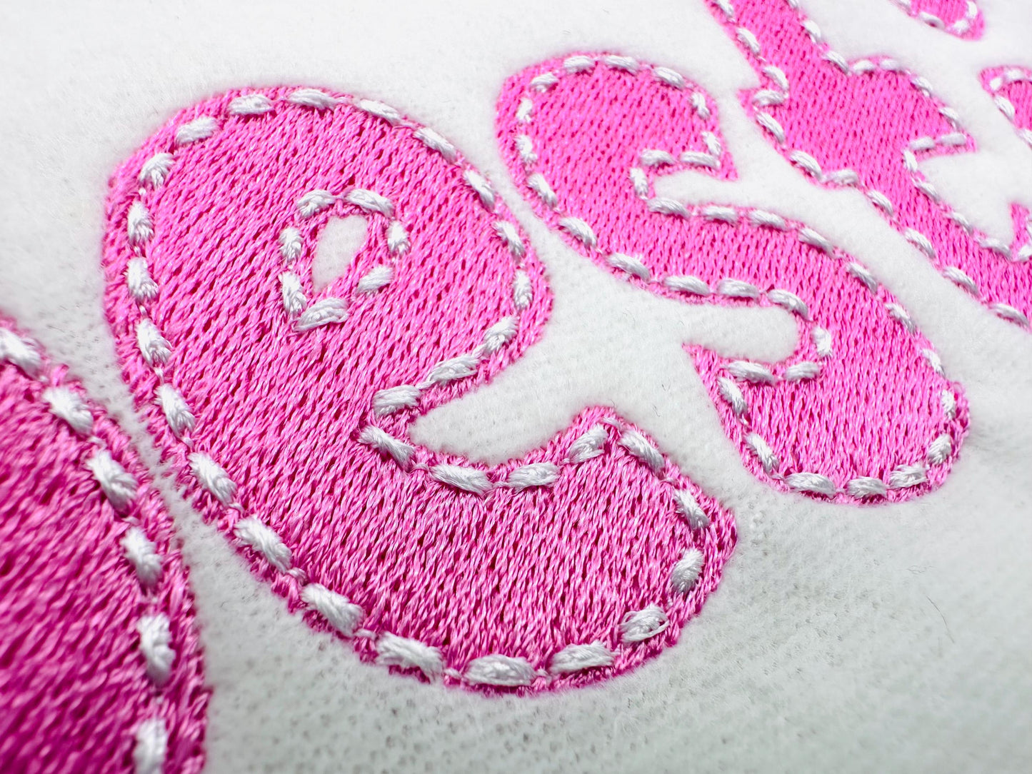 Fill stitch Melany FONT with hand-stitch look top machine embroidery designs kids fancy Alphabet