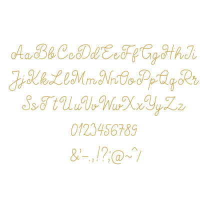 Hand Stitch Effect Font Soft Touch