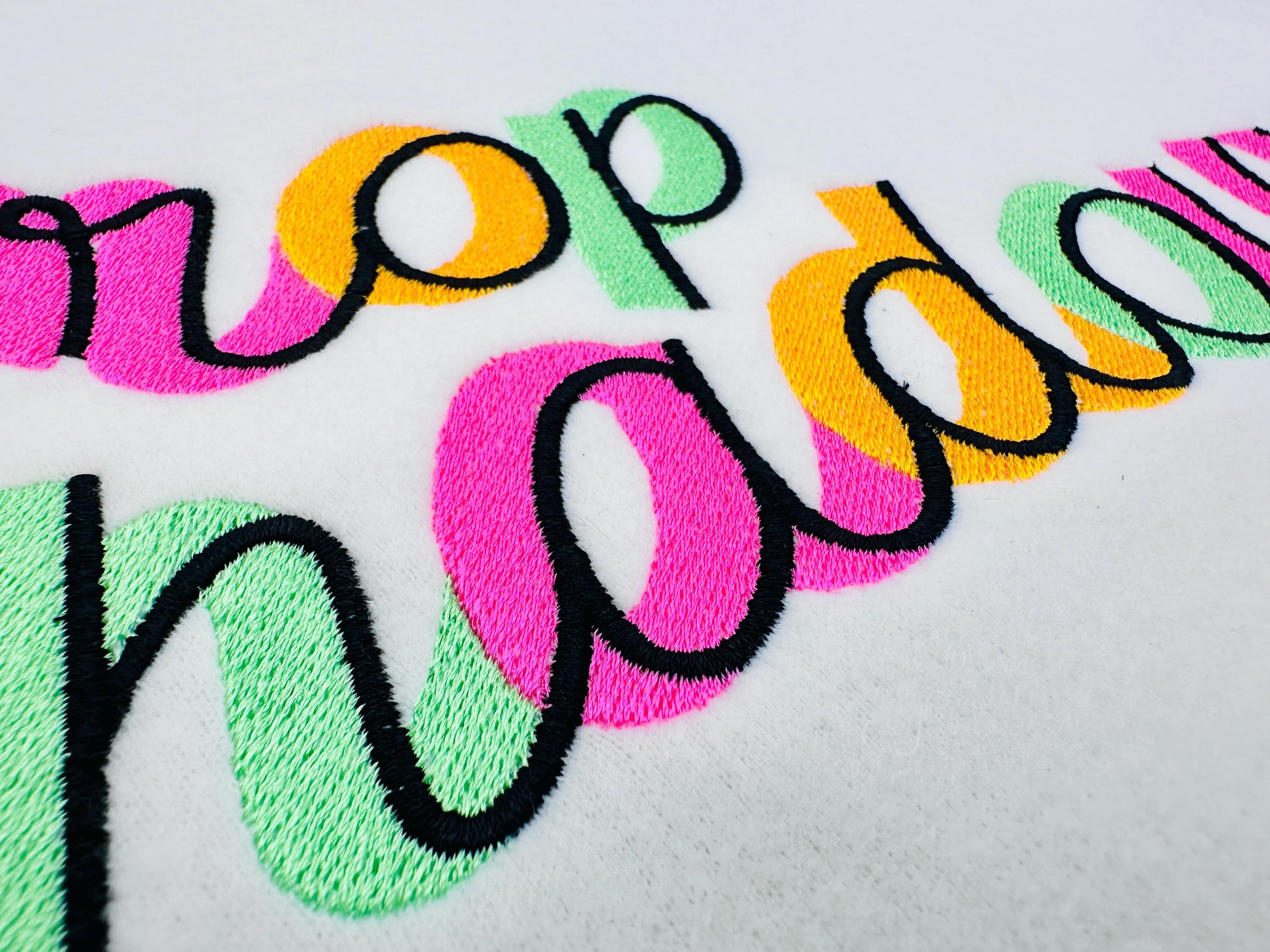 Handwritten Drop Shadow Pop FONT fill stitch double 2 color Alphabet letters Monogram machine embroidery designs