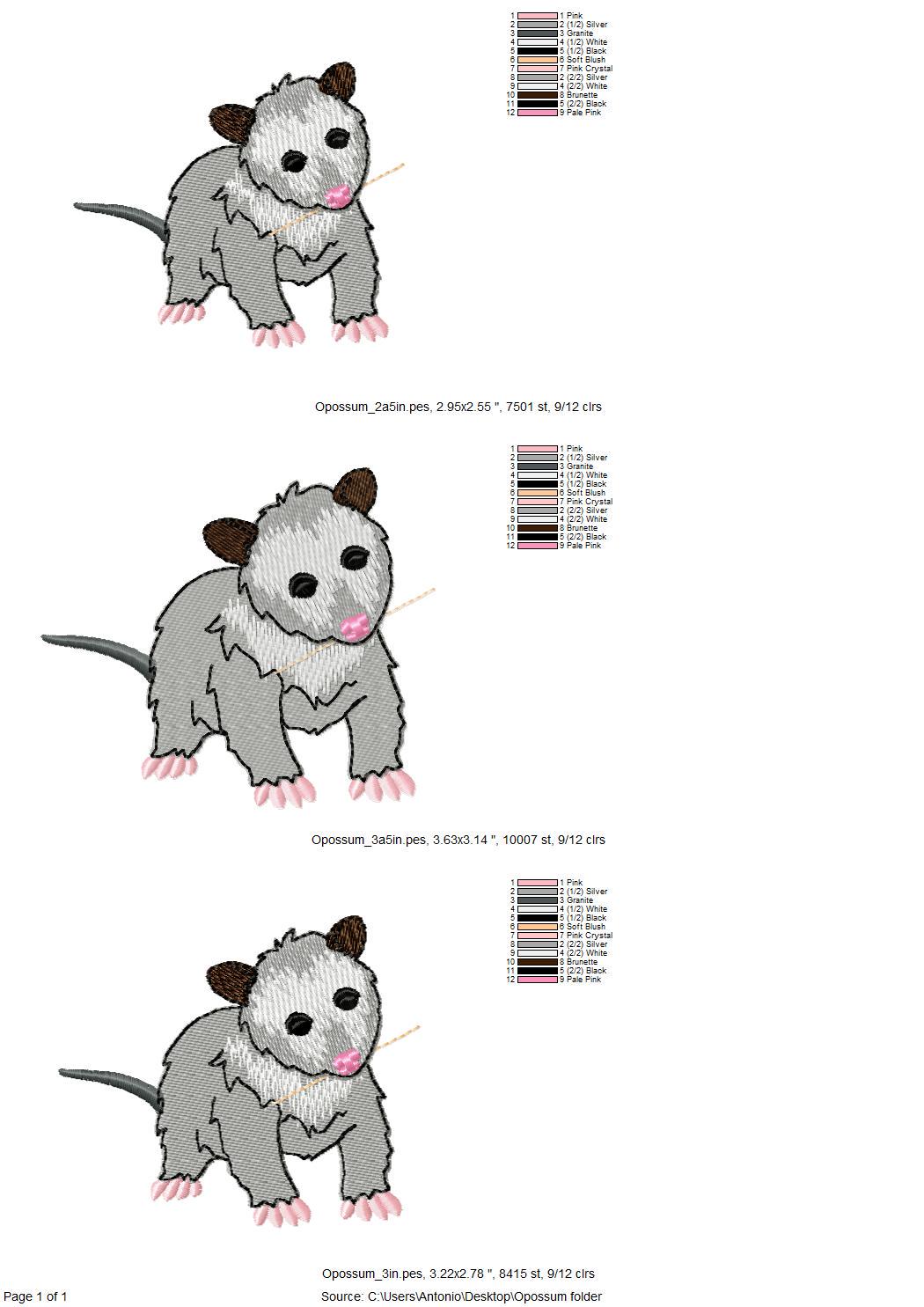 Playing Baby Opossum ITH