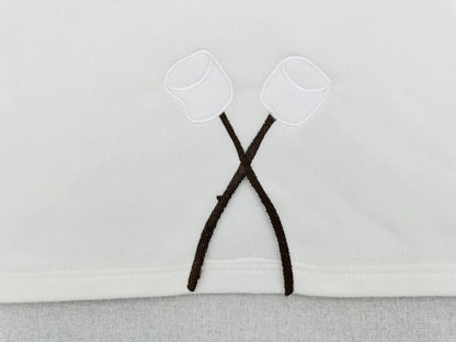 Smores Sticks crossing Marshmallow split side seam machine embroidery designs camping kids
