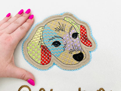 Dachshund Applique Patchwork