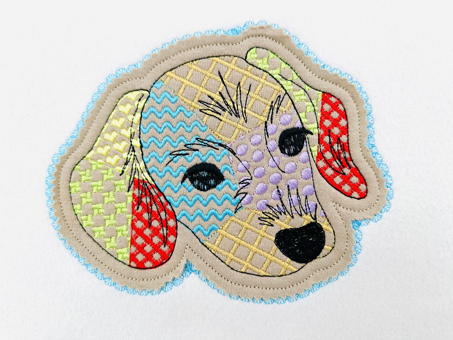 Dachshund Applique Patchwork