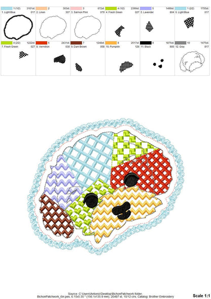 Bichon Frise Patchwork