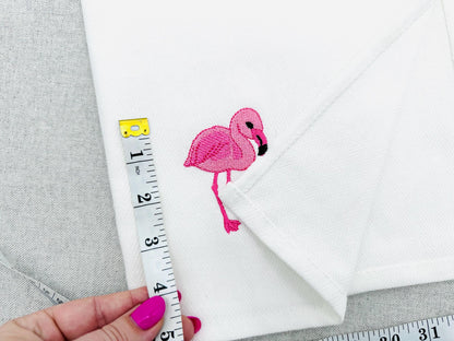 Playing Little Baby Flamingo bird kitchen dish towel animal Thief kids machine embroidery designs ITH