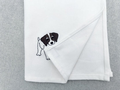 Playing German Shorthaired Pointer Puppy Dog Mama kitchen dish towel pet animal machine embroidery designs ITH