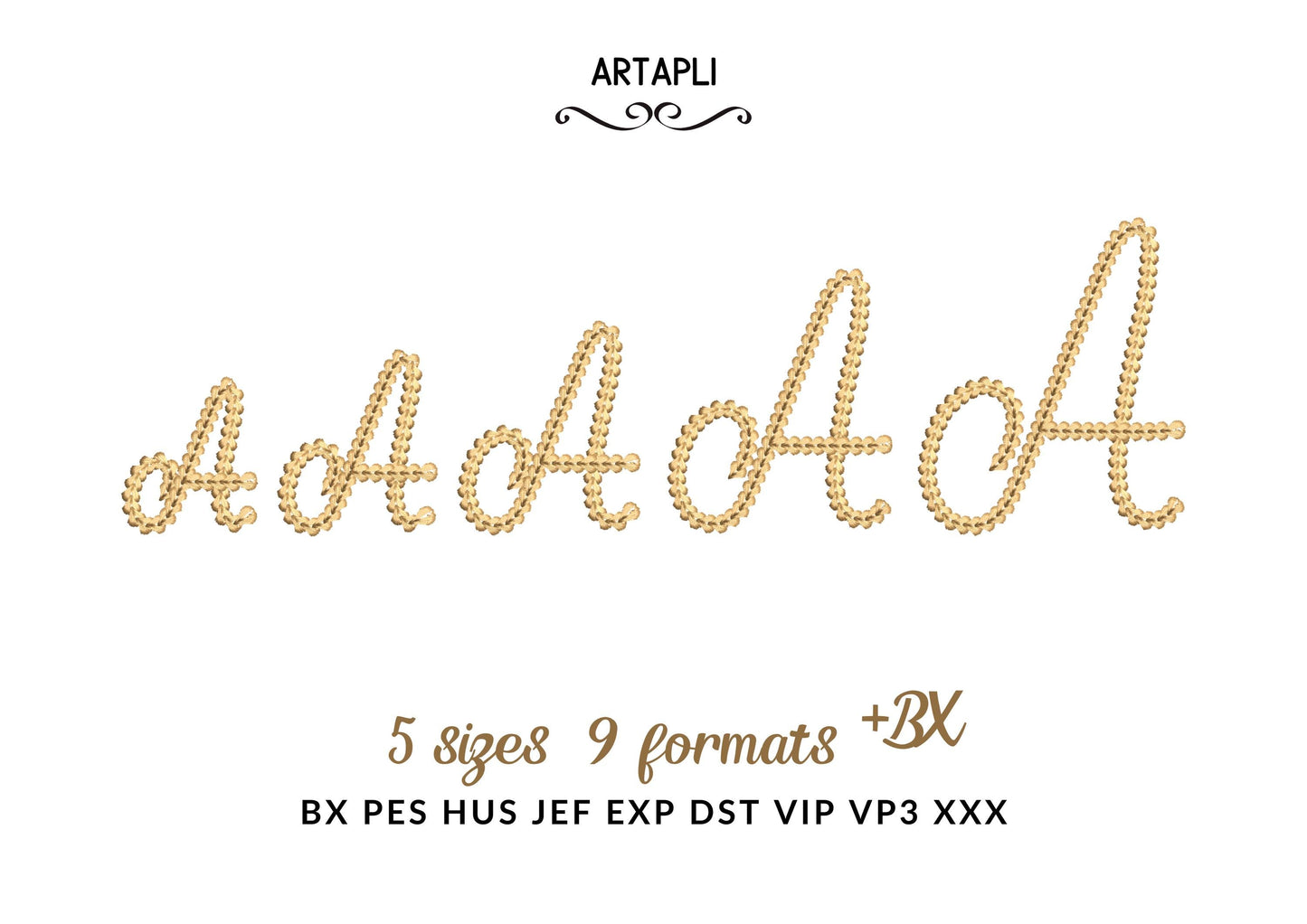 Extra Bold Chain Stitch Font