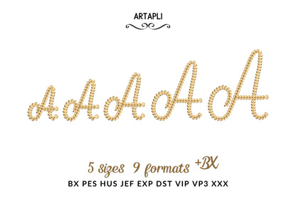 Extra Bold Chain Stitch Font