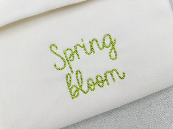 Tiny Chain Font Extra handwritten script machine embroidery designs ...