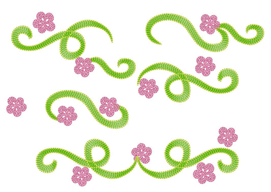 Flowered Towel Topper and Frame Set – Instant Download | Artapli