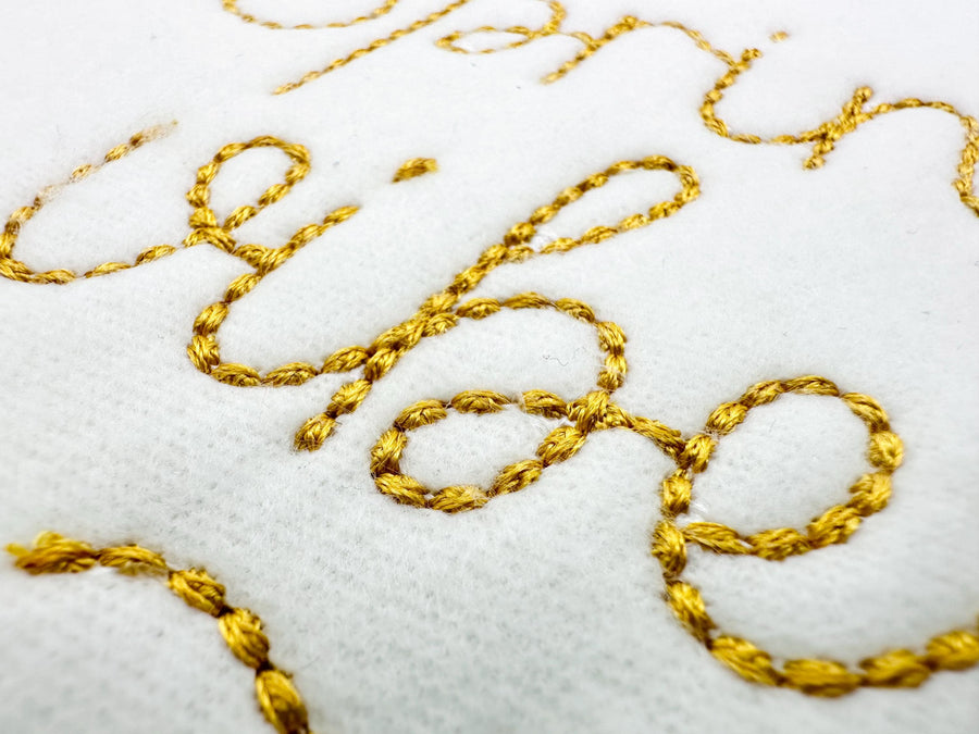 Handwritten script FONT Flow Hand stitch effect bean stitch alphabet monogram machine embroidery designs