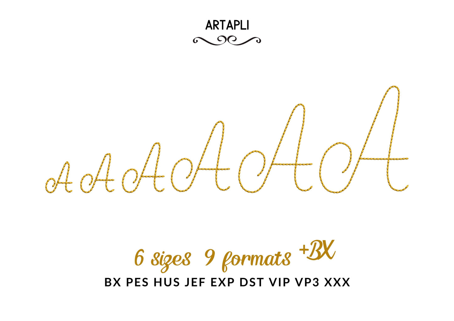 Hand Stitch Effect Font Soft Touch