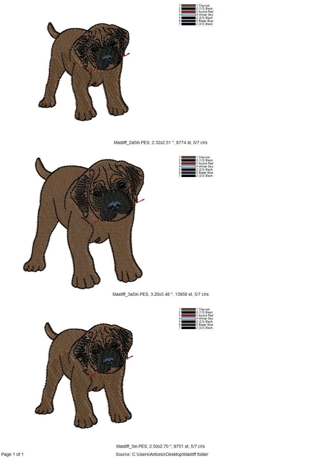 Playing Mastiff Puppy ITH