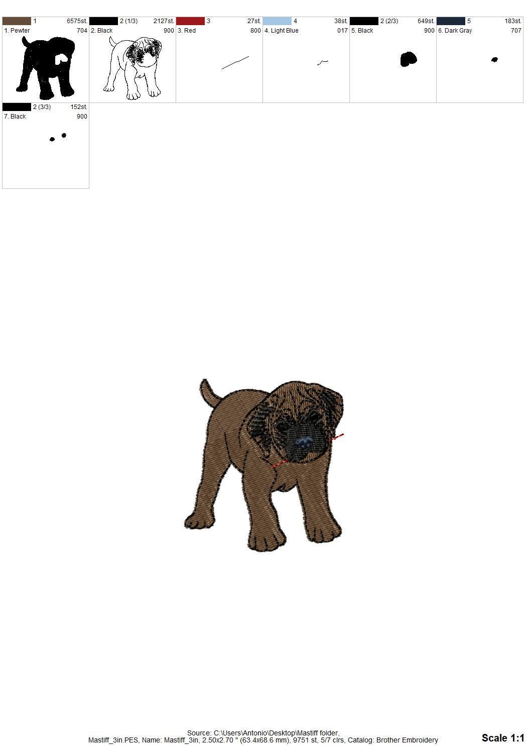 Playing Mastiff Puppy ITH