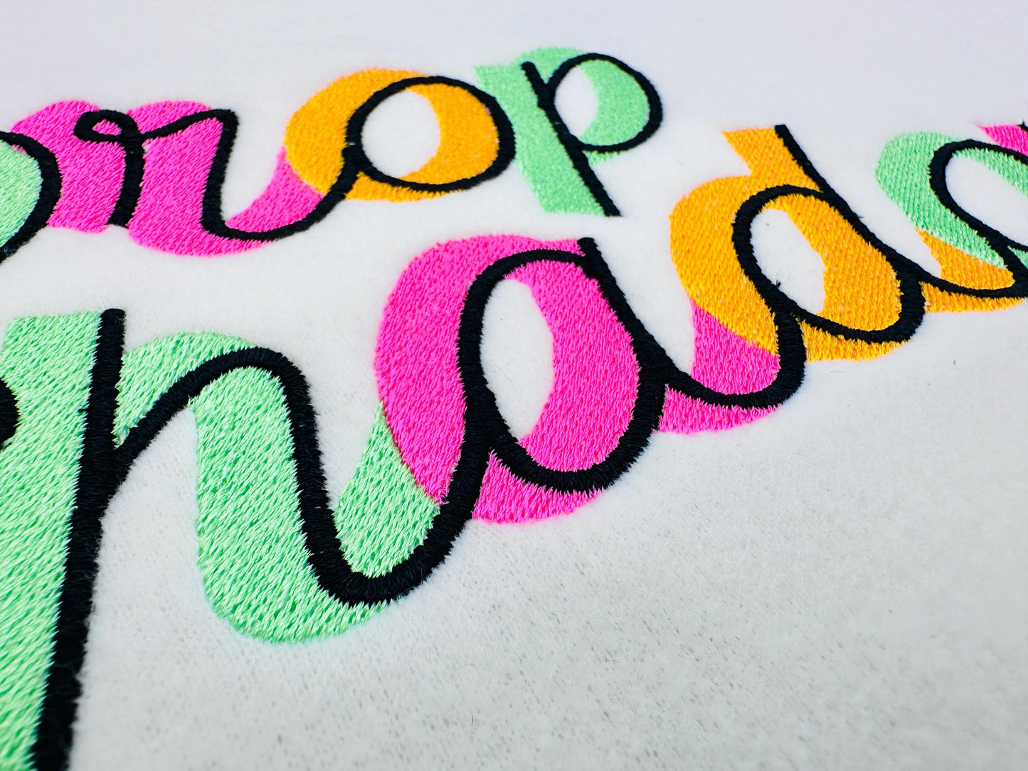 Handwritten Drop Shadow Pop FONT fill stitch double 2 color Alphabet letters Monogram machine embroidery designs