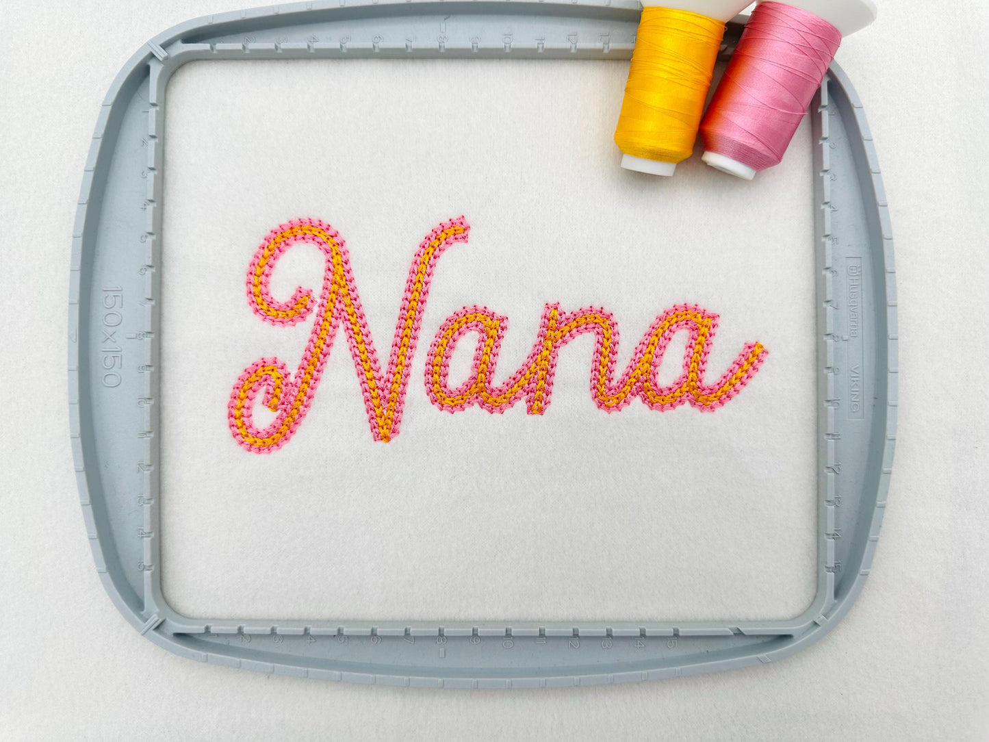Double Chain Font Spun