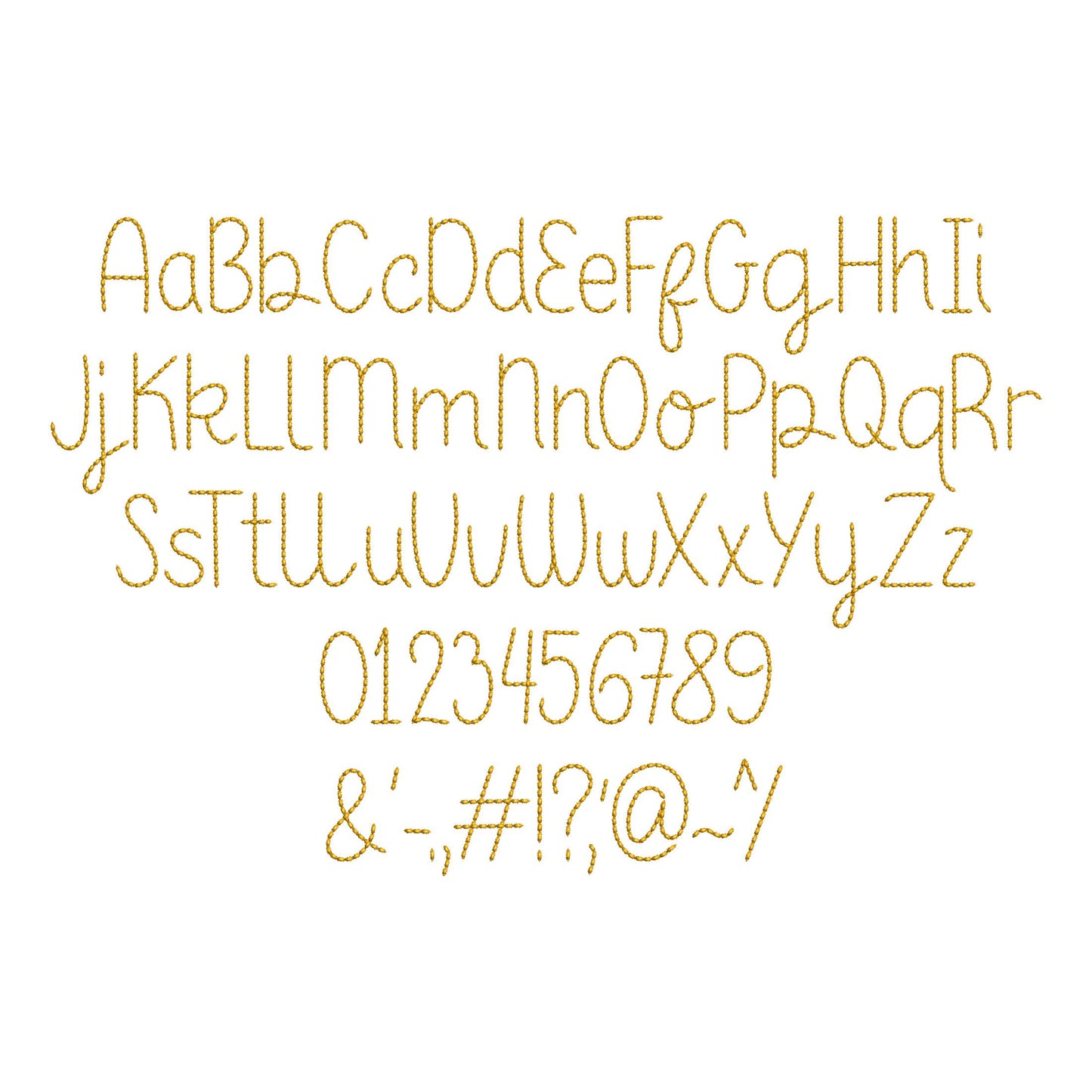 Hand stitch effect Font Sunspun