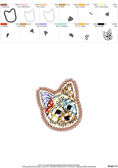 Yorkie Yorkshire Terrier Patchwork