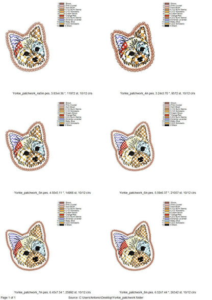 Yorkie Yorkshire Terrier Patchwork