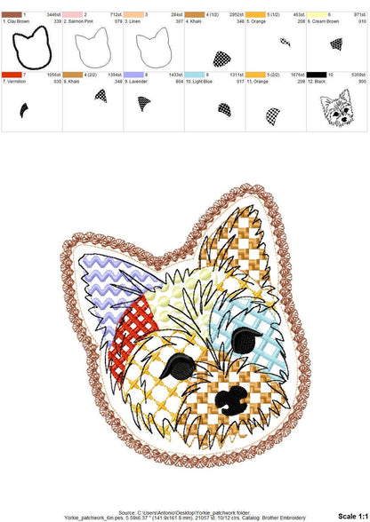 Yorkie Yorkshire Terrier Patchwork