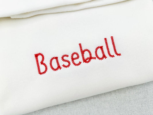 Baseball stitch Font Sunspun