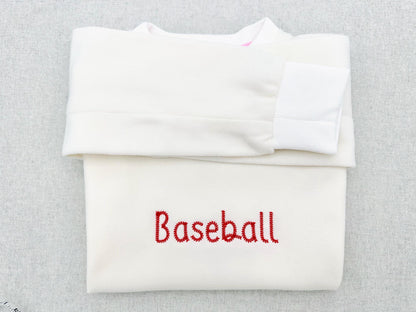 Baseball stitch Font Sunspun