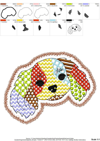 Cavalier King Charles Spaniel Patchwork