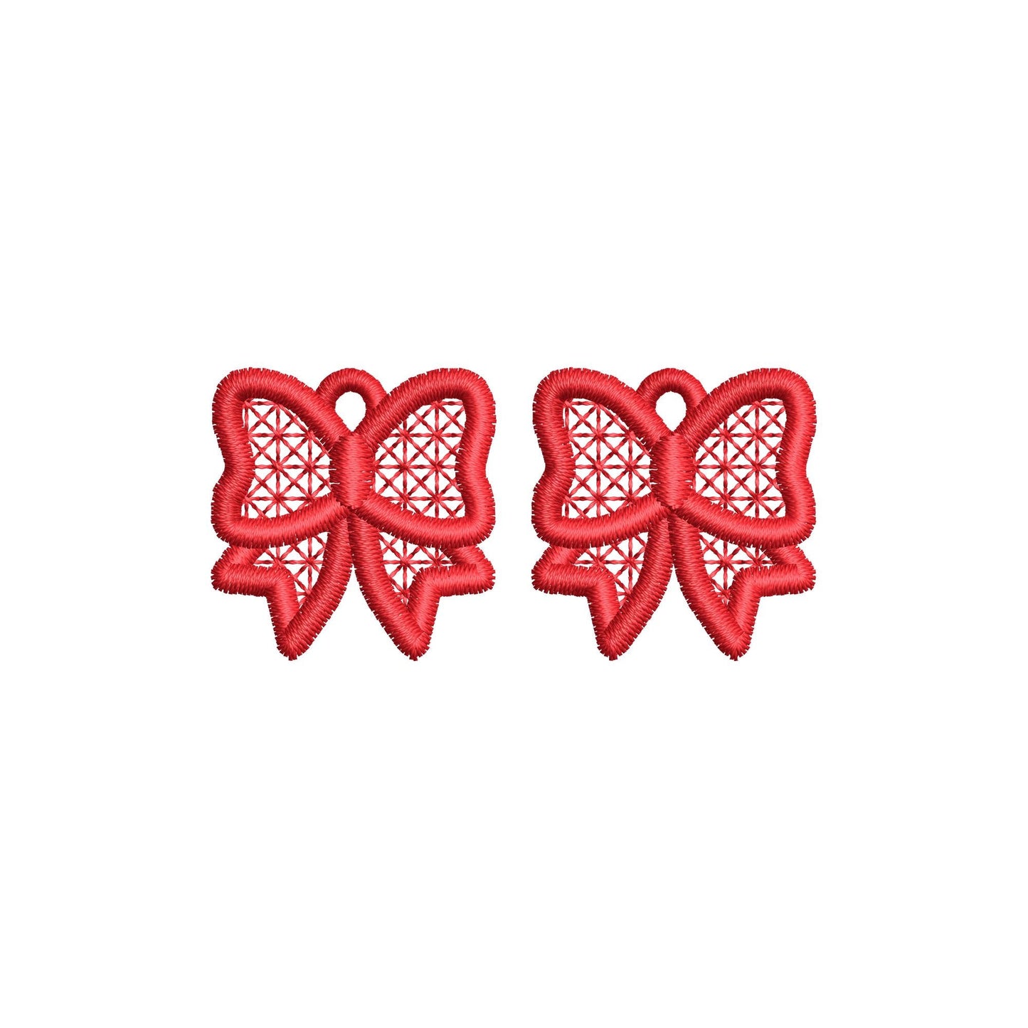 Bow Earrings Charm FSL