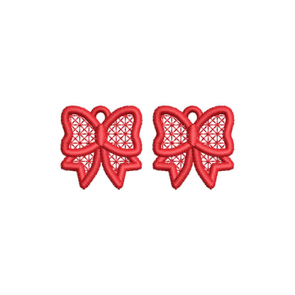 Bow Earrings Charm FSL