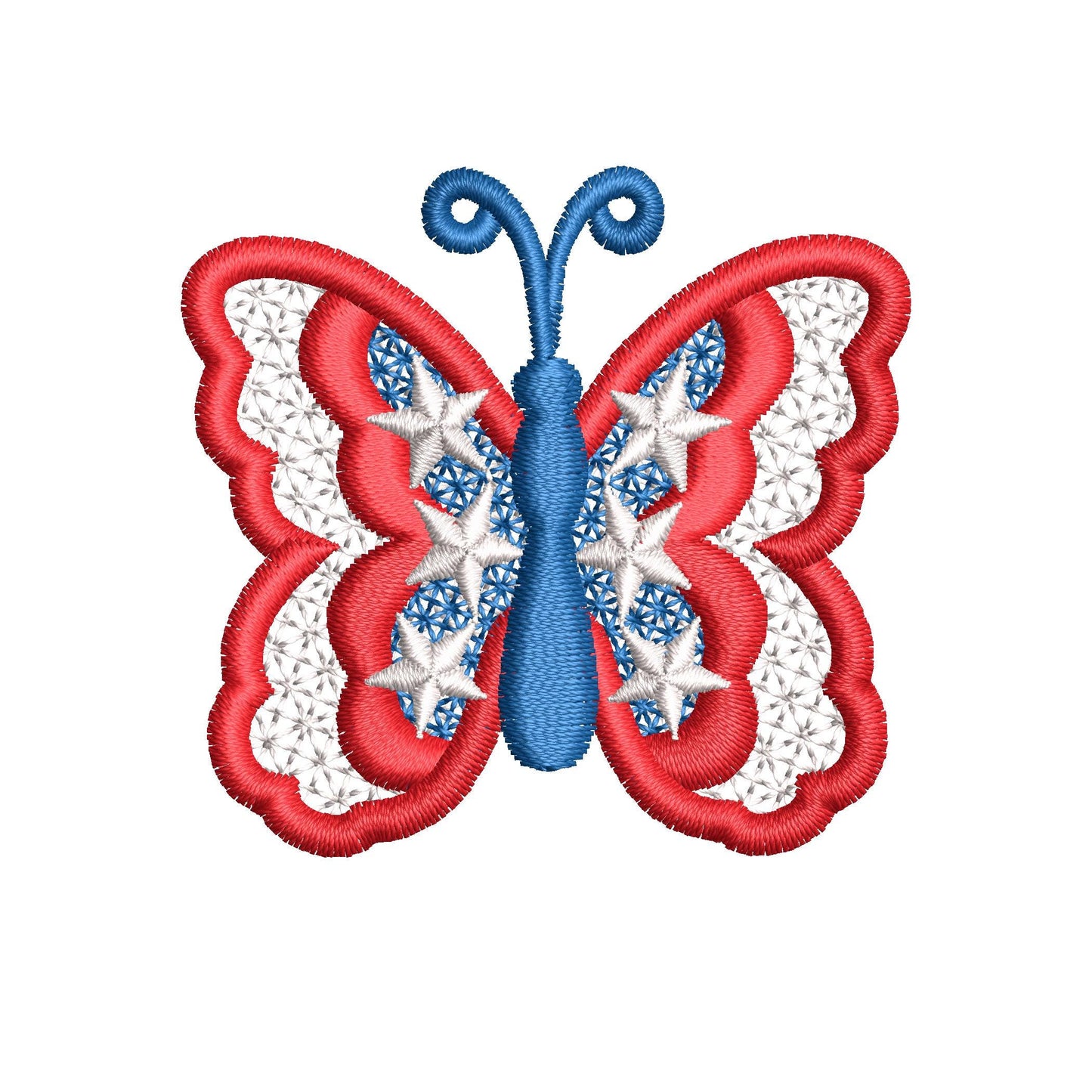 Patriotic Butterfly 3D