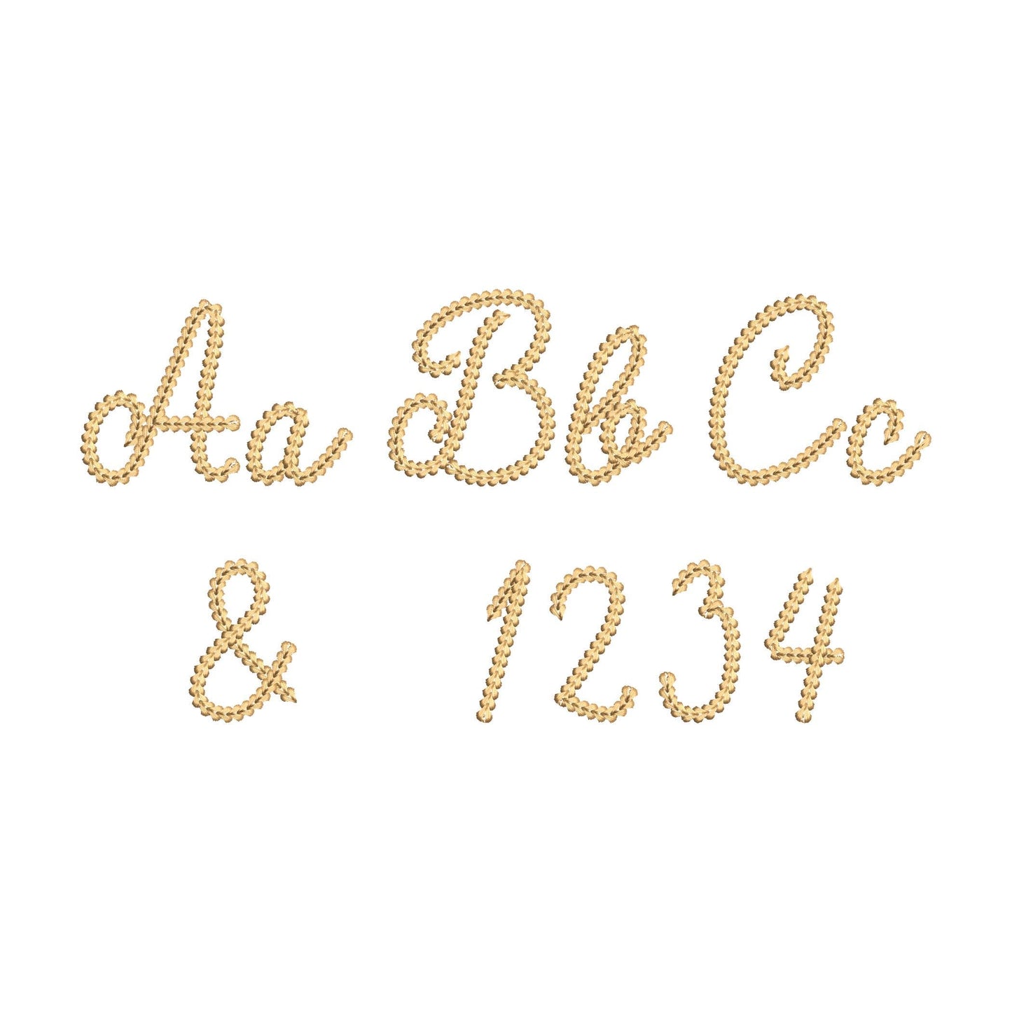 Extra Bold Chain Stitch Font