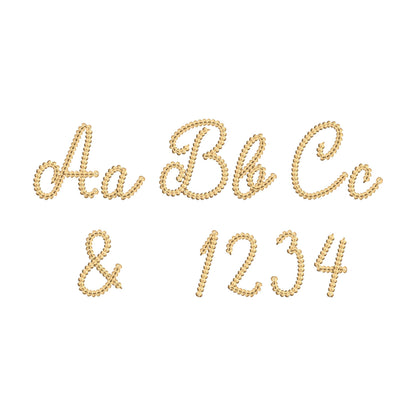 Extra Bold Chain Stitch Font