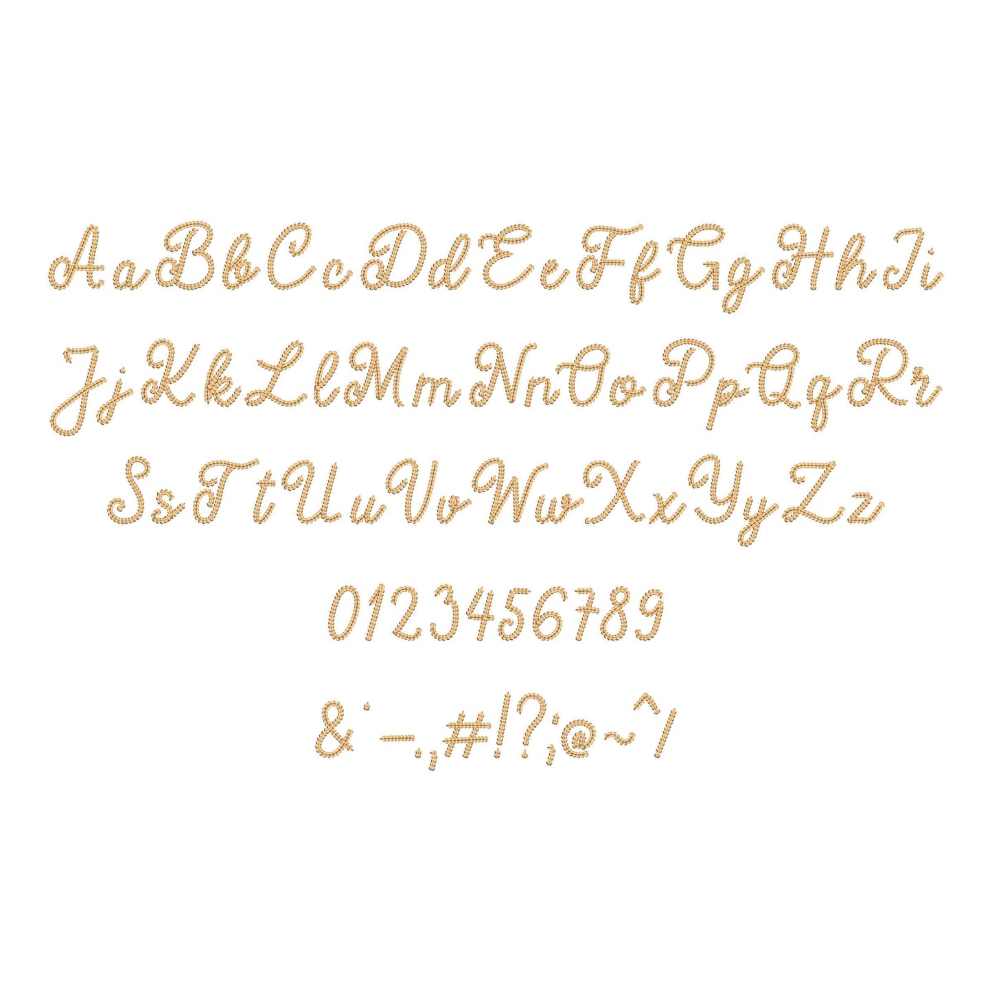Extra Bold Chain Stitch Font