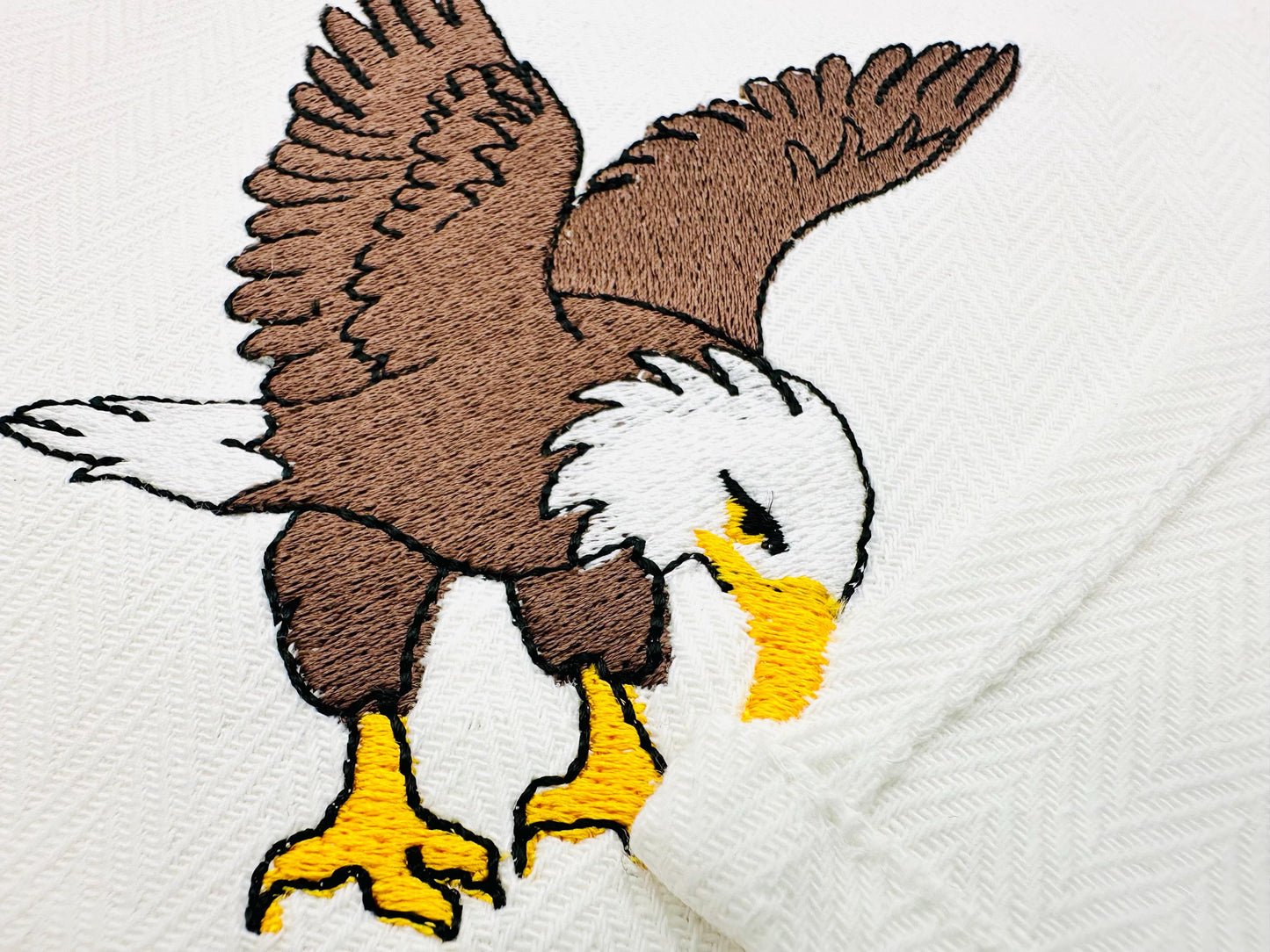Flying Bald Eagle