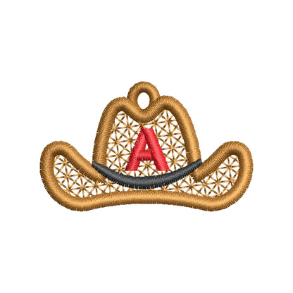 Cowboy Hat with Monogram FSL