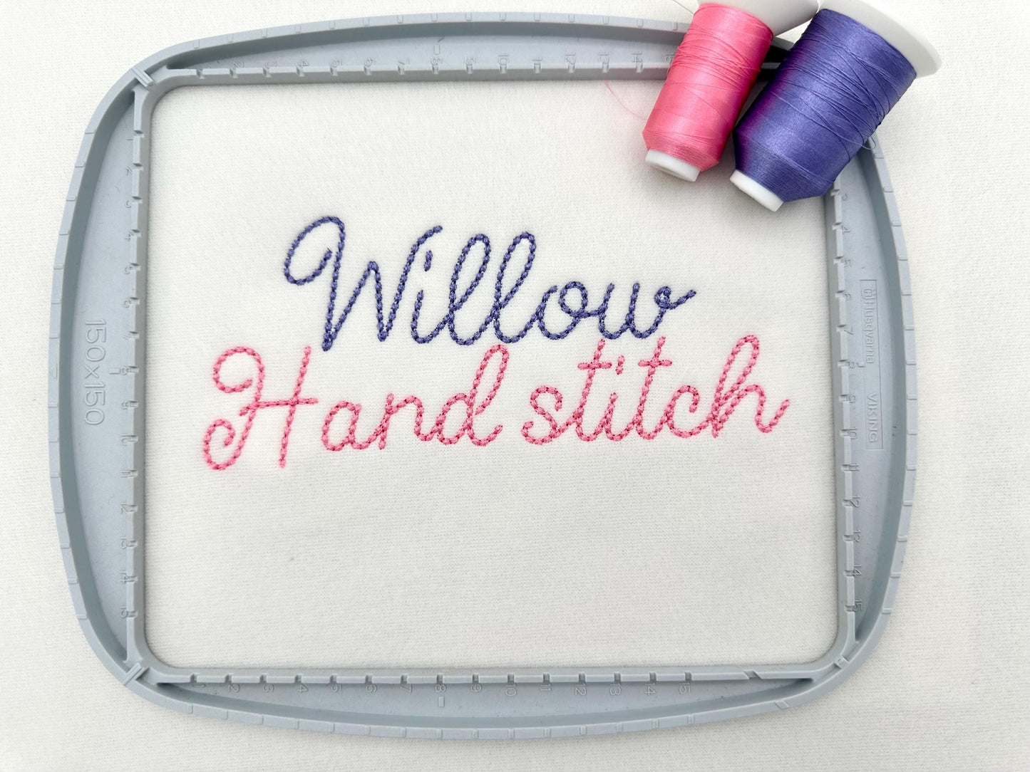 Hand Stitch Effect Font Soft Touch