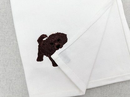 Playing Boykin Spaniel Puppy Dog kitchen dish towel machine embroidery designs ITH