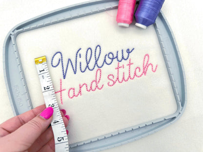 Hand Stitch Effect Font Soft Touch