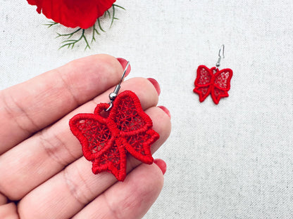 Bow Earrings Charm FSL