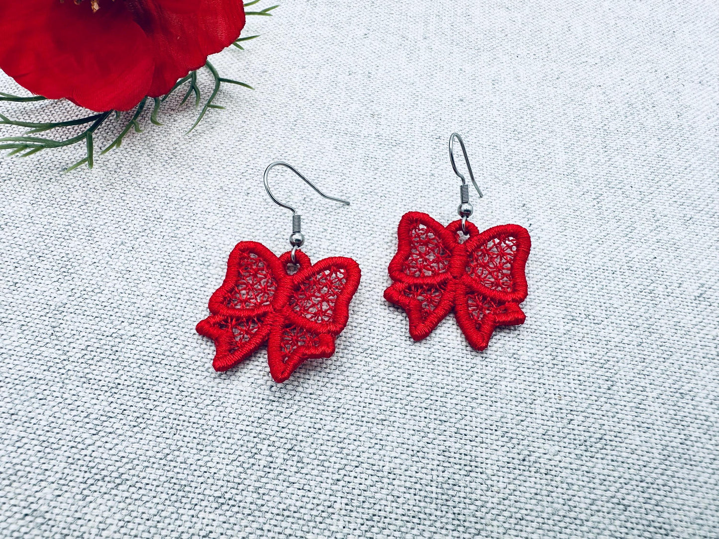 Bow Earrings Charm FSL