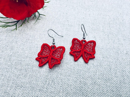 Bow Earrings Charm FSL
