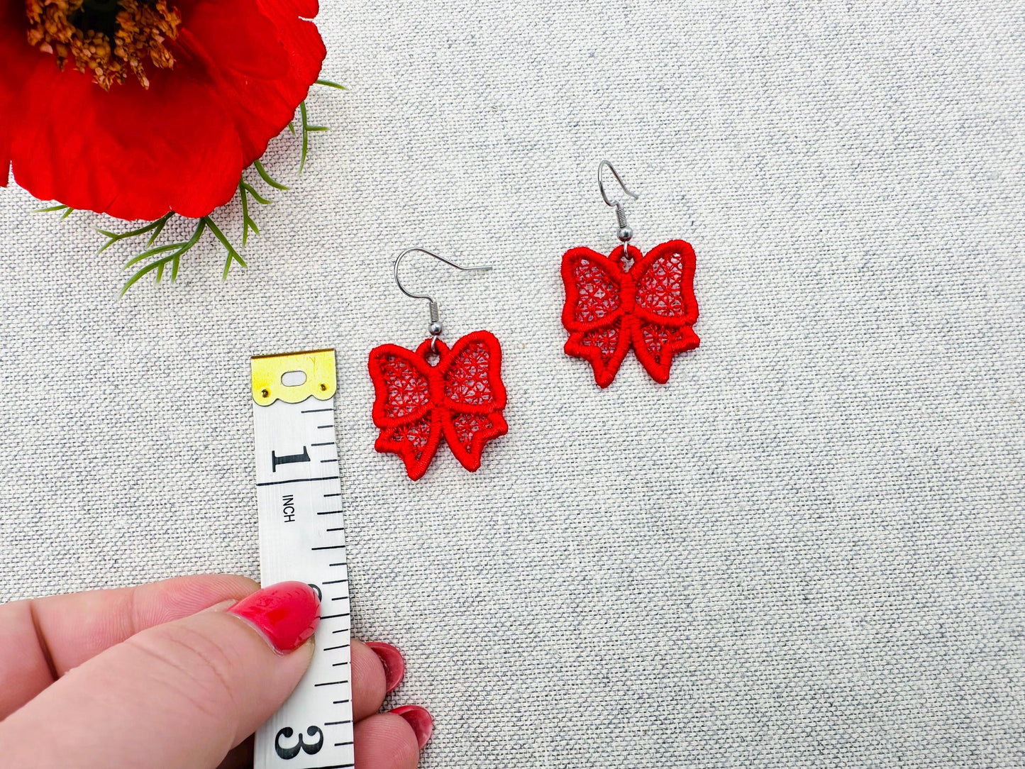 Bow Earrings Charm FSL