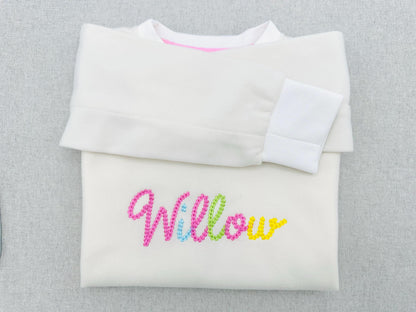 Extra Bold Chain Stitch Font