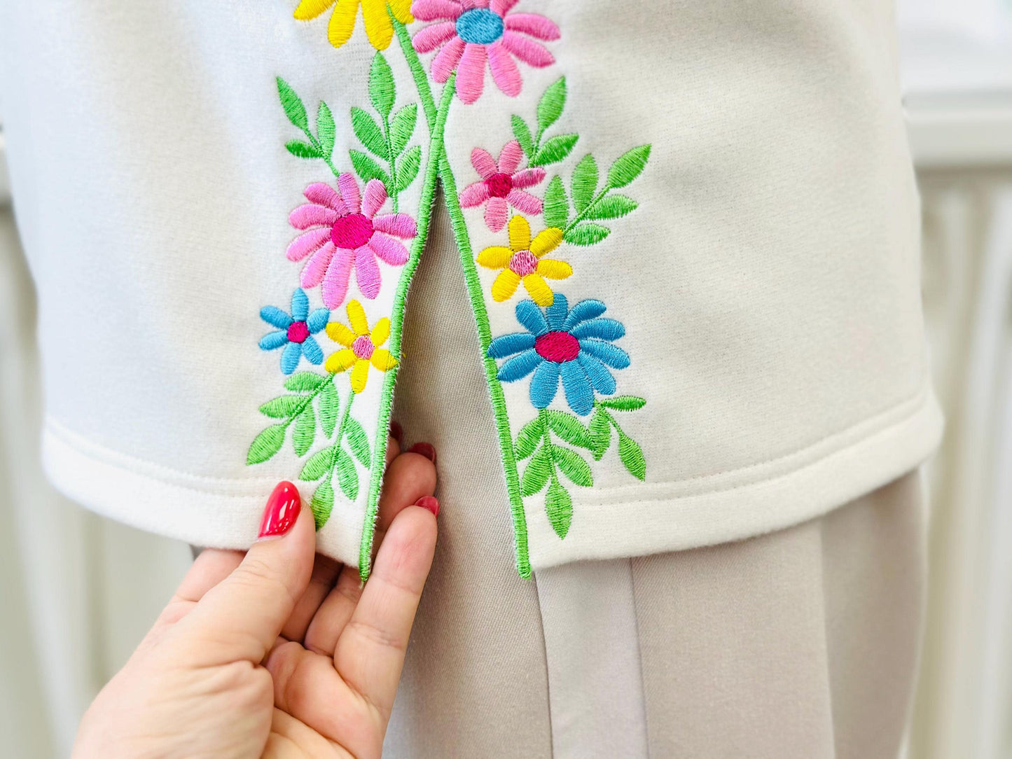 Floral Split Side Seam