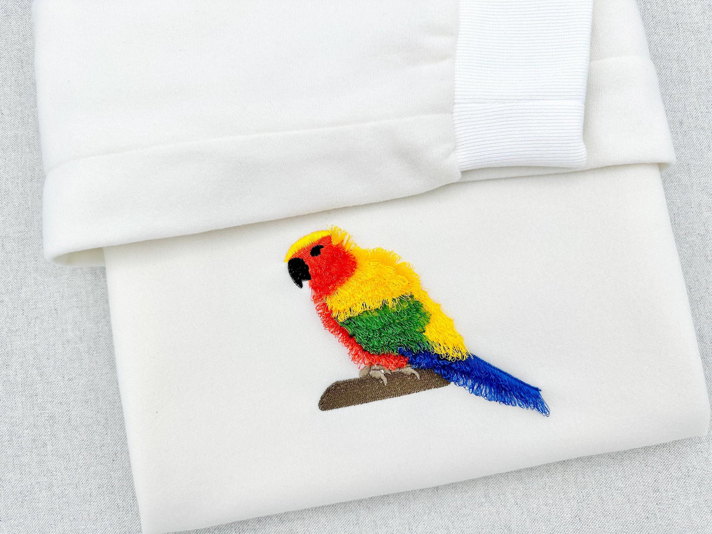 Fluffy Sun Conure Parrot