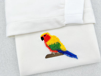 Fluffy Sun Conure Parrot