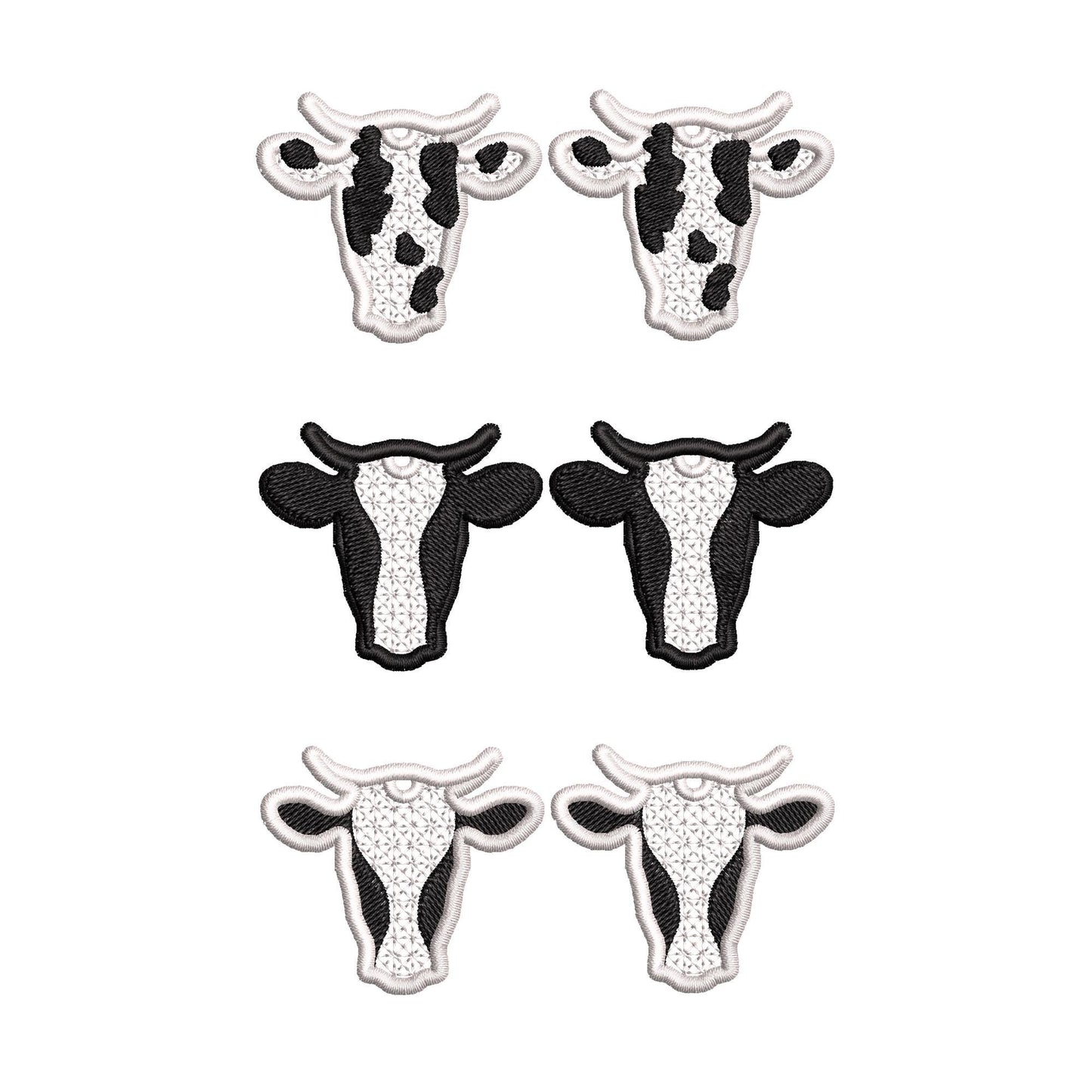 Cowgirl Cow Earrings Set