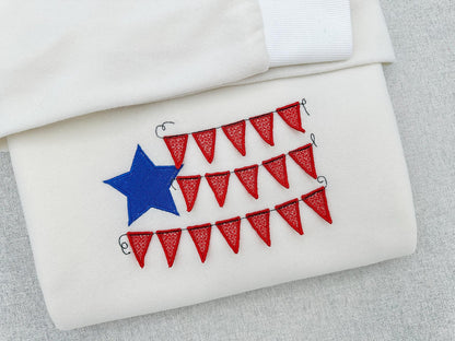 Patriotic Banner Flag 3D