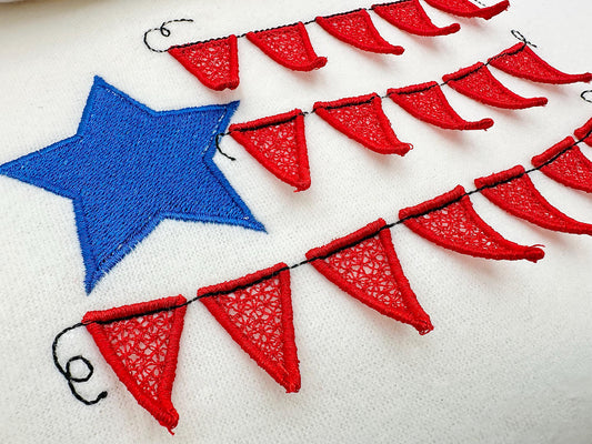 Patriotic Banner Flag 3D