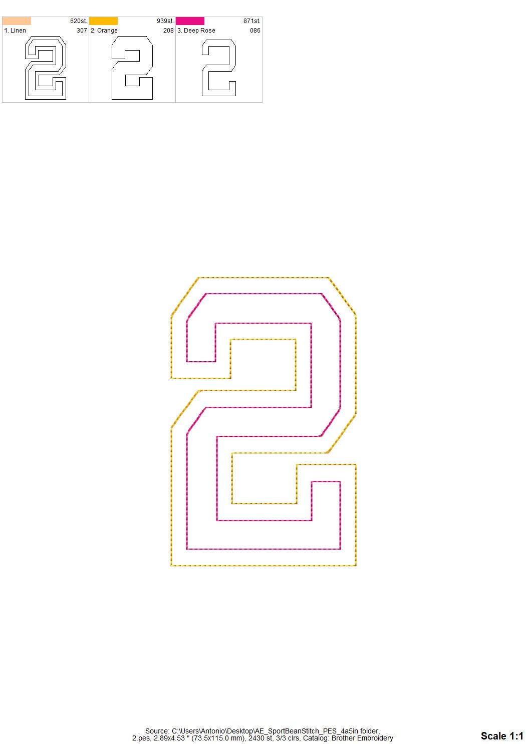 Big Raggedy Applique Font